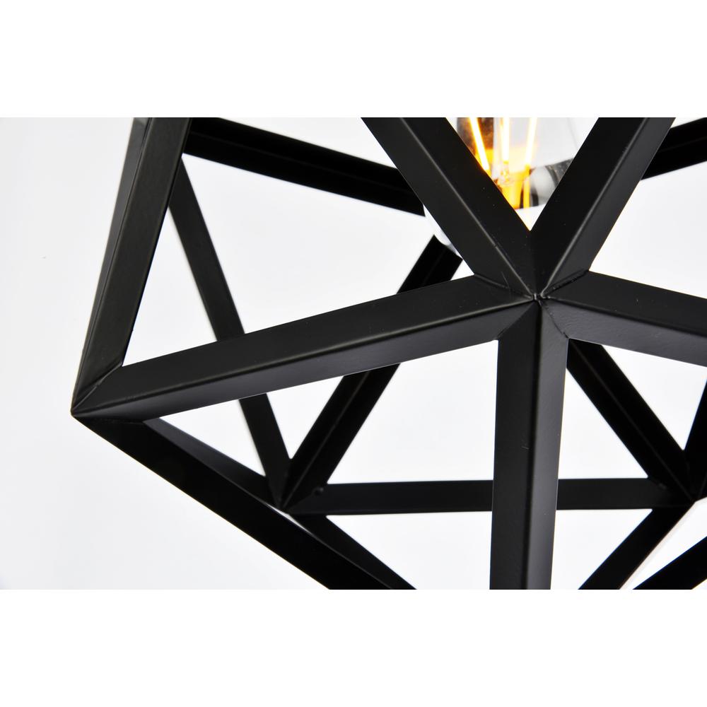 Redmond Collection Pendant D13.0'' H14.6 Lt:1 Black Finish. Picture 4
