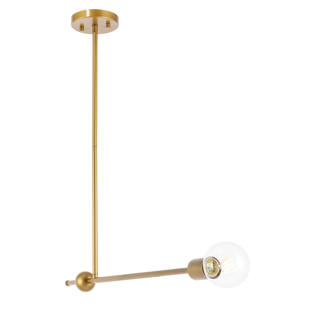 Brees 1 Light Brass Pendant. Picture 7