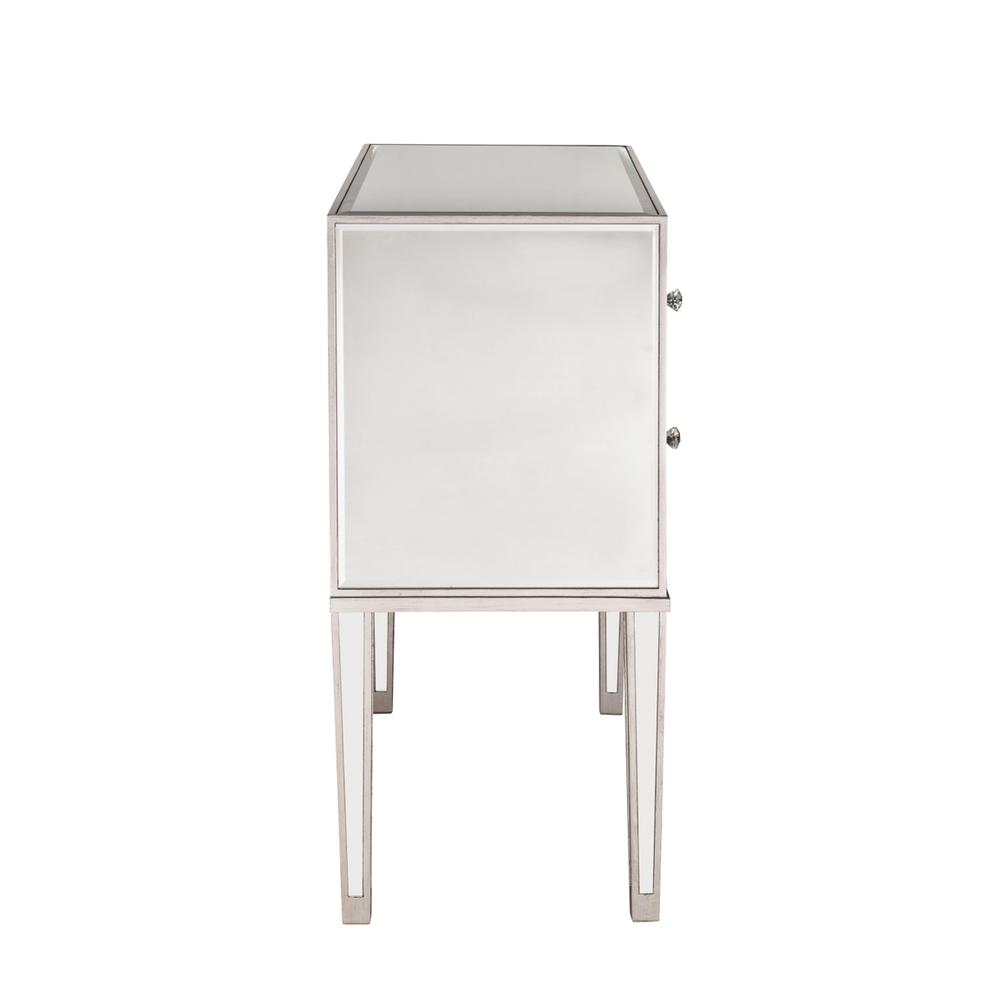 Nightstand 2 drawers 34in. W x 16in. D x 34in. H in antique silver paint. Picture 7