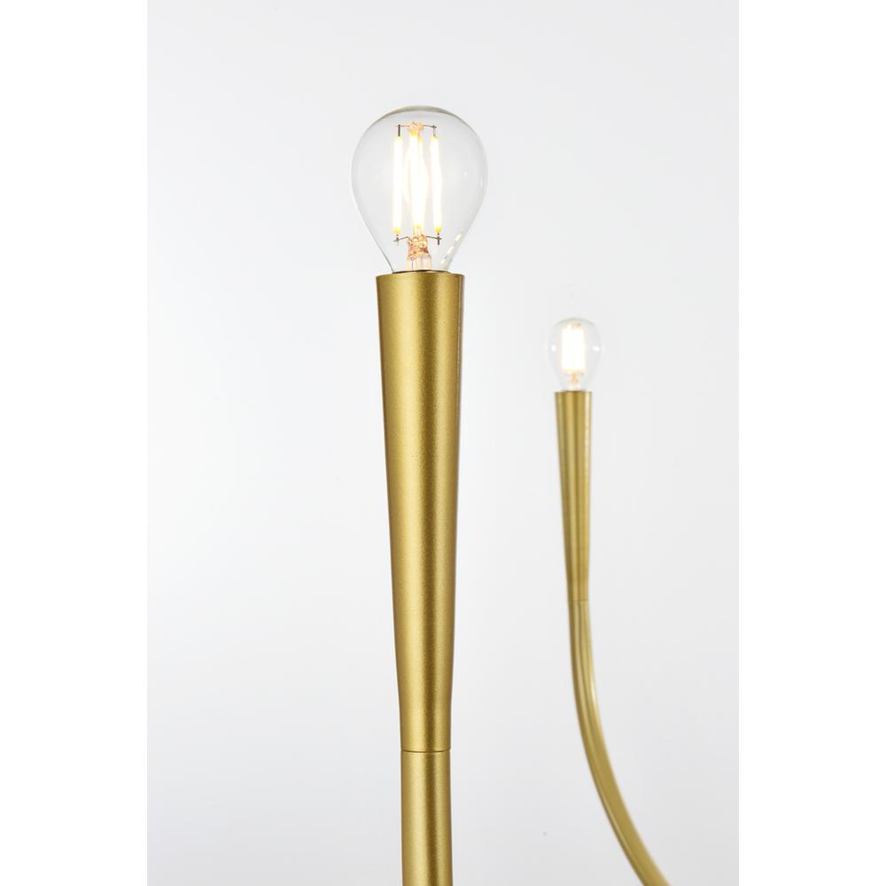 Layne 55 inch chandelier in Brass. Picture 3