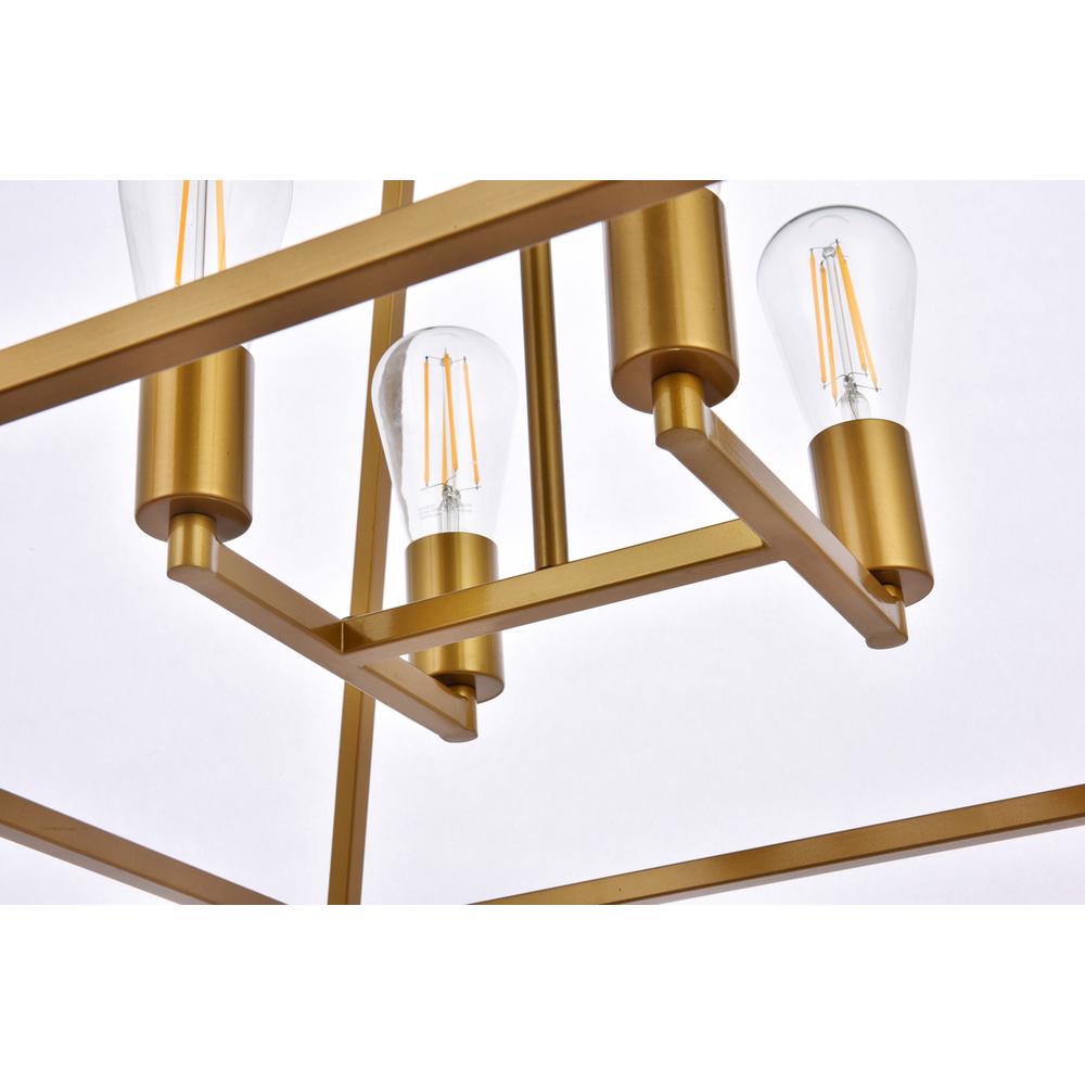 Declan 20 inch pendant in brass. Picture 3