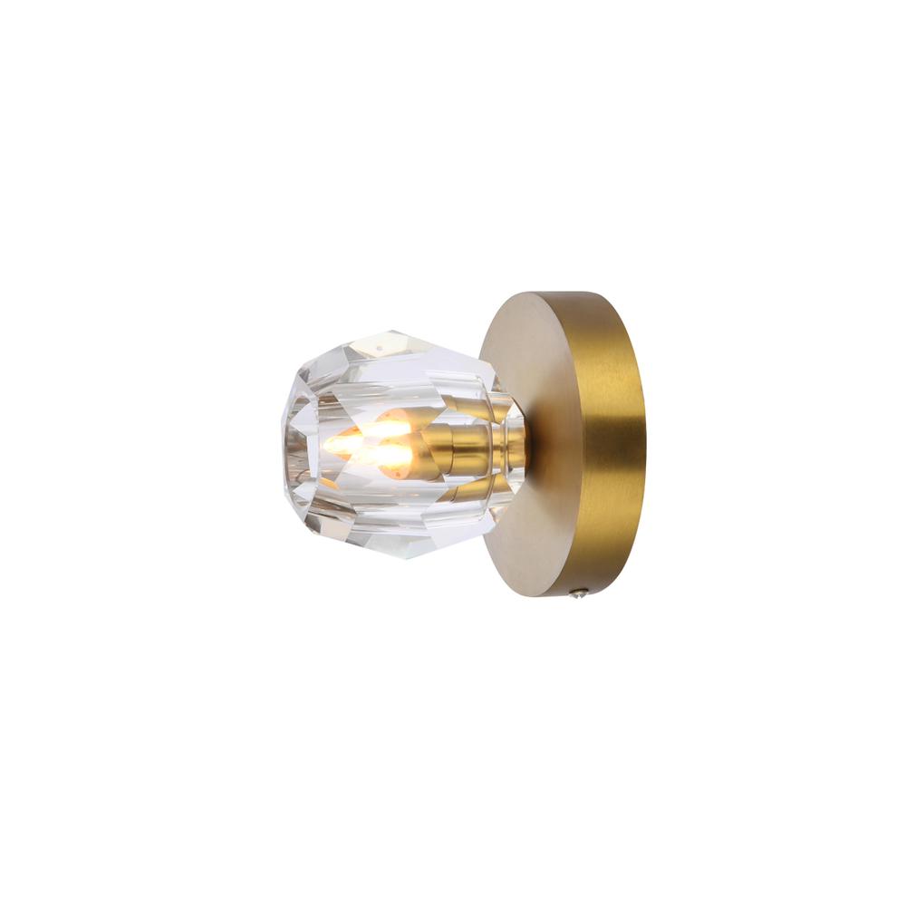 Eren 1 light gold flush mount. Picture 5