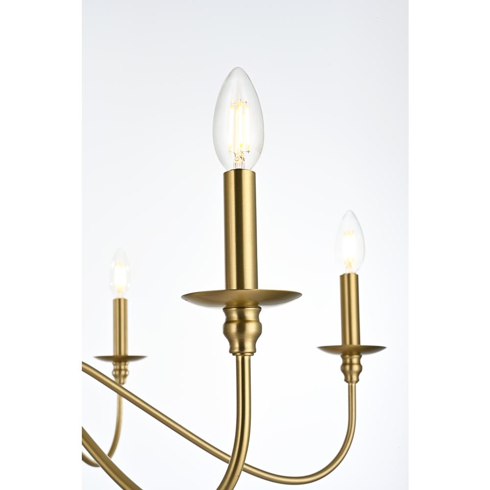 Rohan 36 inch chandelier in Satin Gold. Picture 4