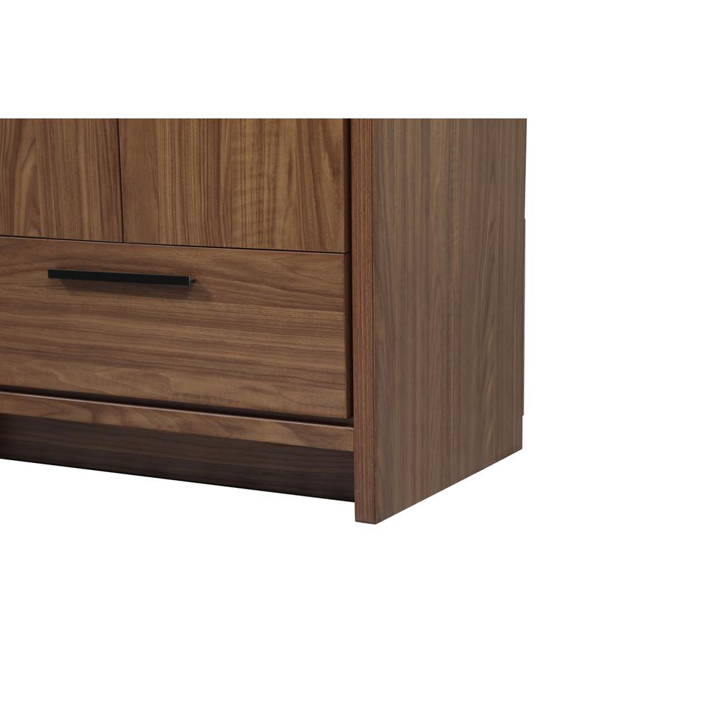 30 inch Single bathroom vanity in walnut brown. Picture 13