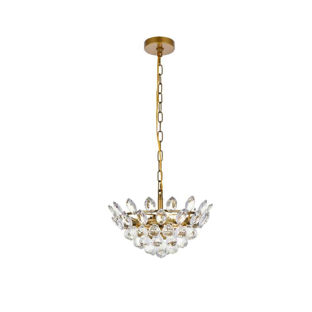 Emilia 14 inch pendant in brass. Picture 1