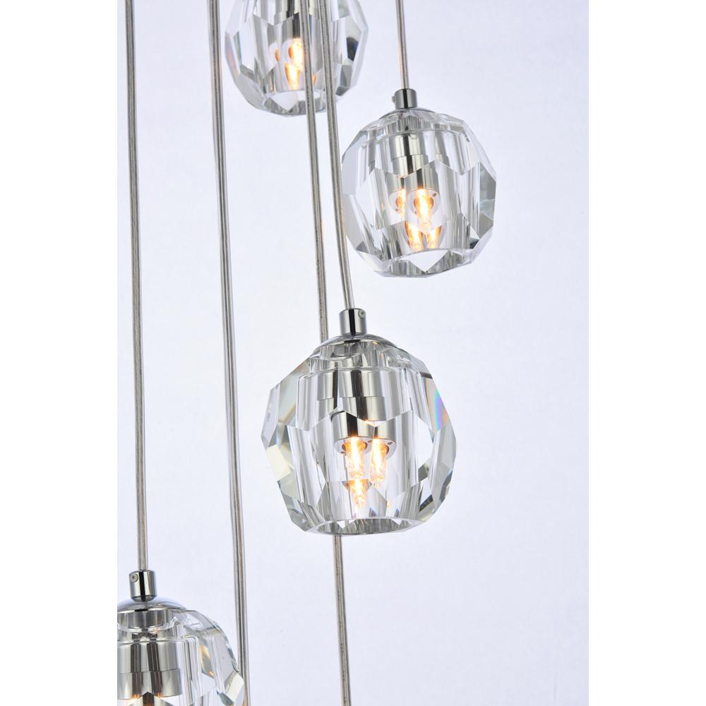 Eren 24 lights Chrome pendant. Picture 3