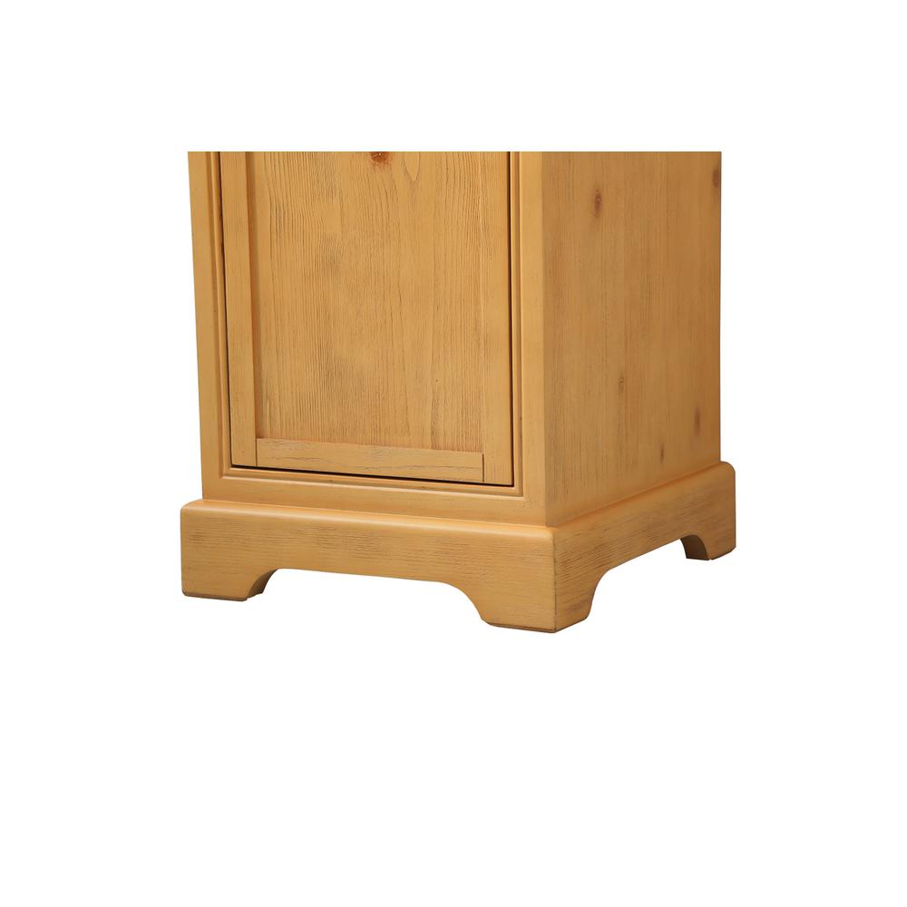 19 inch Single bathroom vanity in natural wood. Picture 13