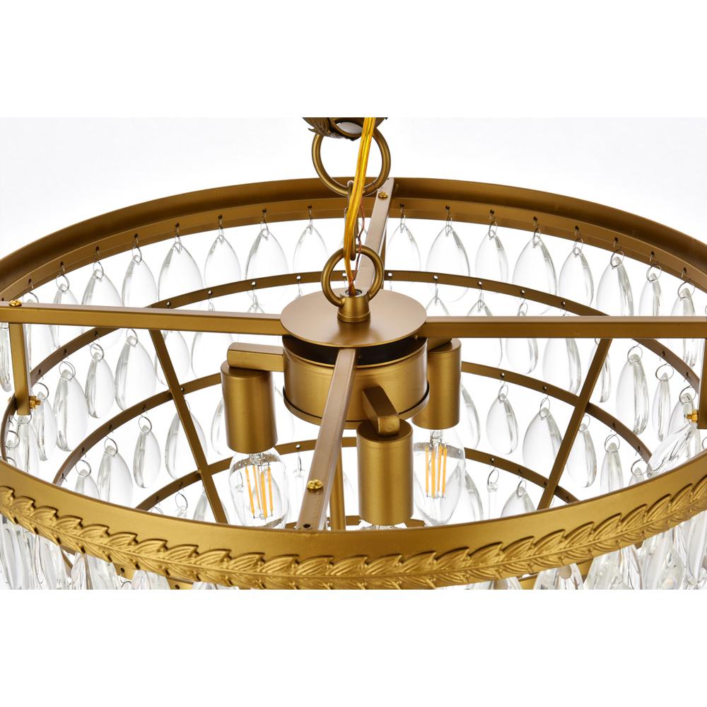 Nordic 5 lights brass pendant. Picture 5