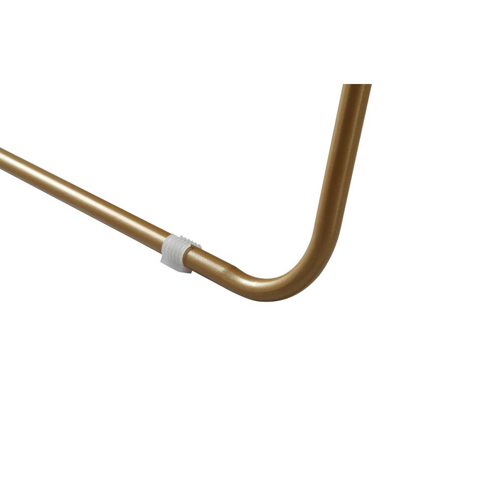 Soft Corner Metal Rectangle Full Length Mirror 30x60 Inch in Brass. Picture 8