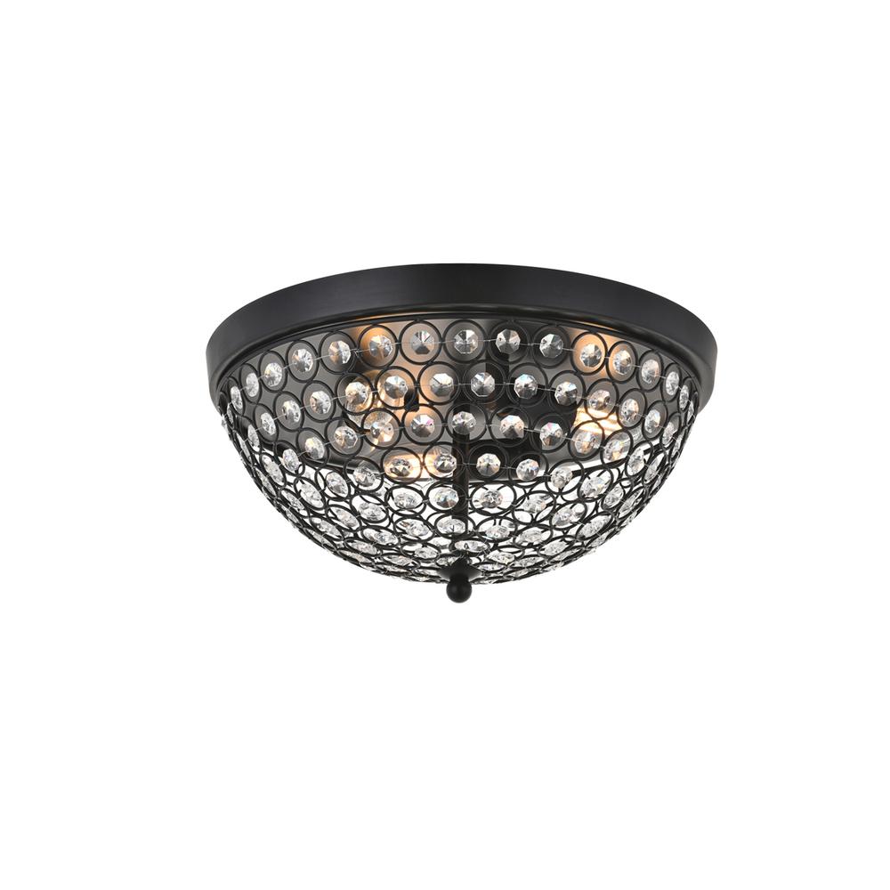 Taye 3 light Matte Black Flush Mount. Picture 5