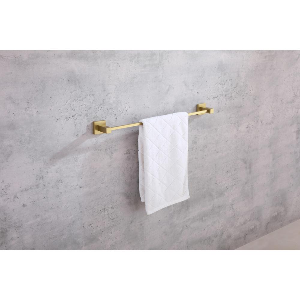 Isla 3-Piece Bathroom Hardware Set in Brushed Gold. Picture 3