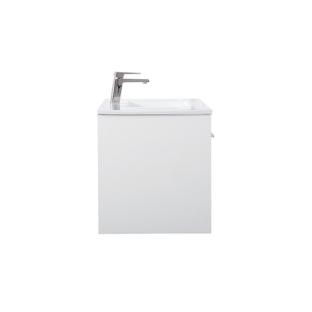 40 inch  Single Bathroom Floating Vanity in White. Picture 11
