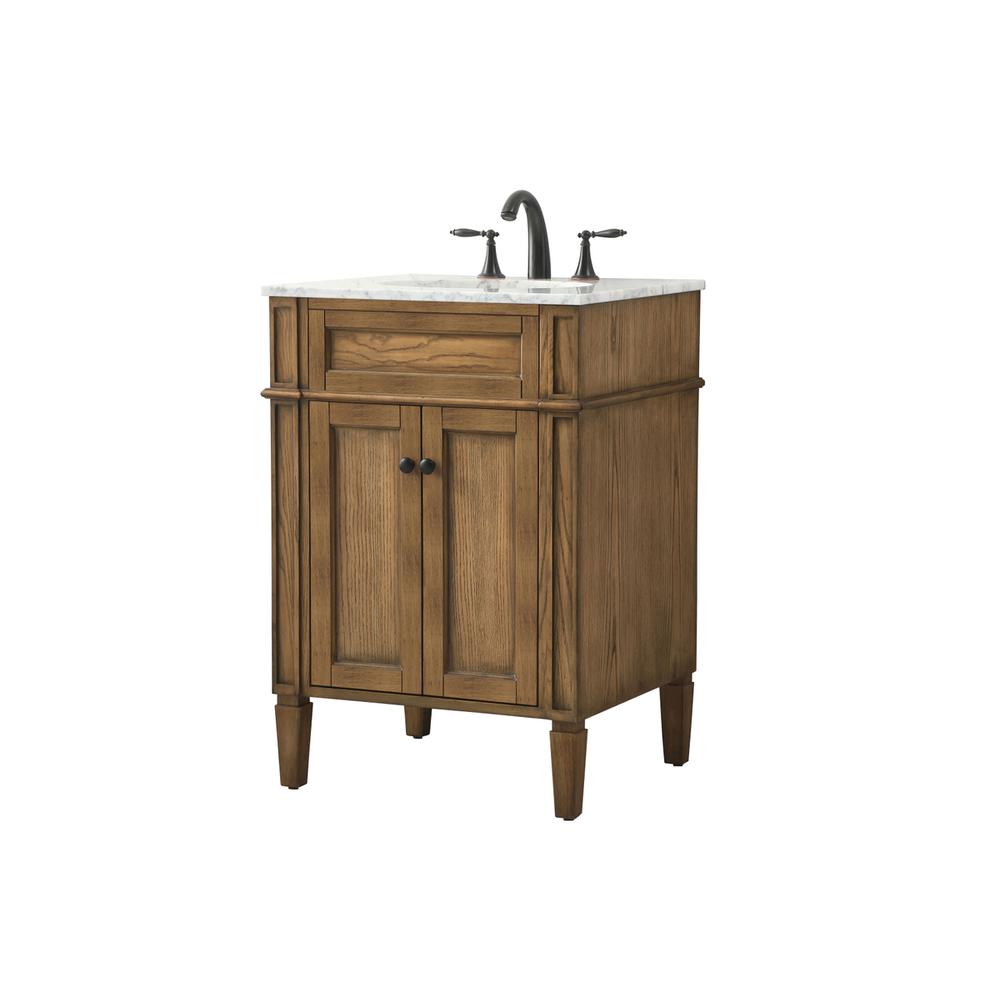 24 inch Single bathroom vanity in driftwood. Picture 7