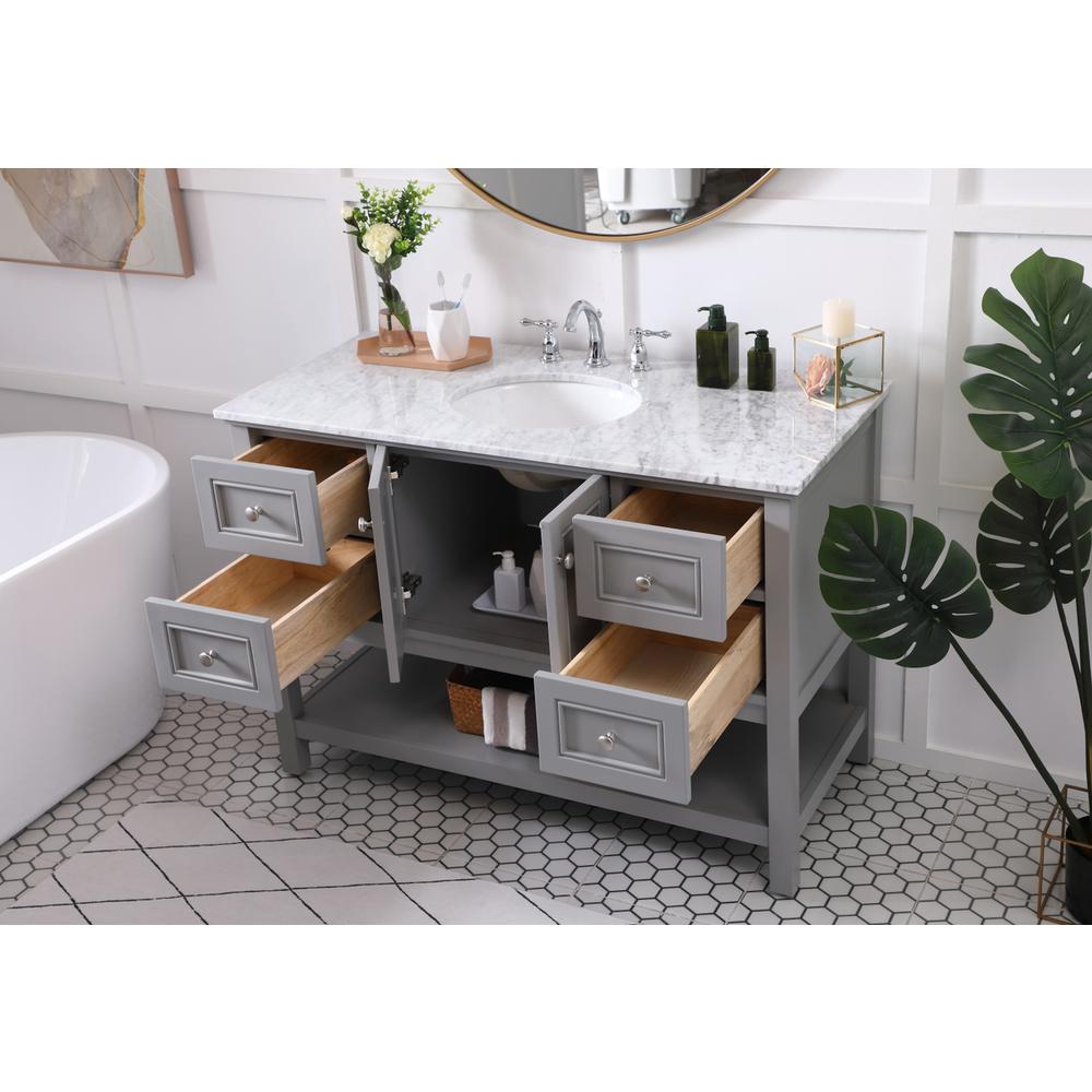 48 in. Single bathroom vanity set in Grey. Picture 3
