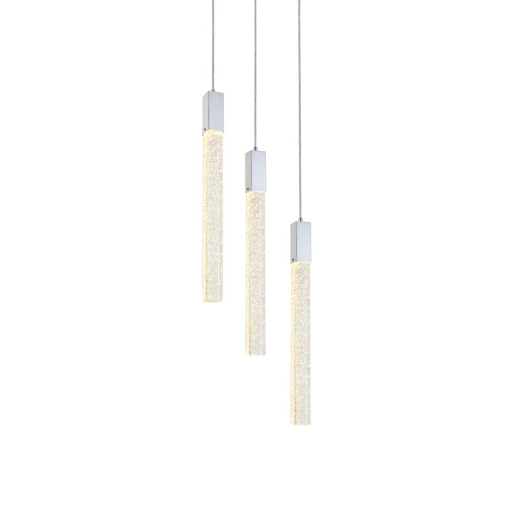 Weston 3 lights pendant in chrome. Picture 2