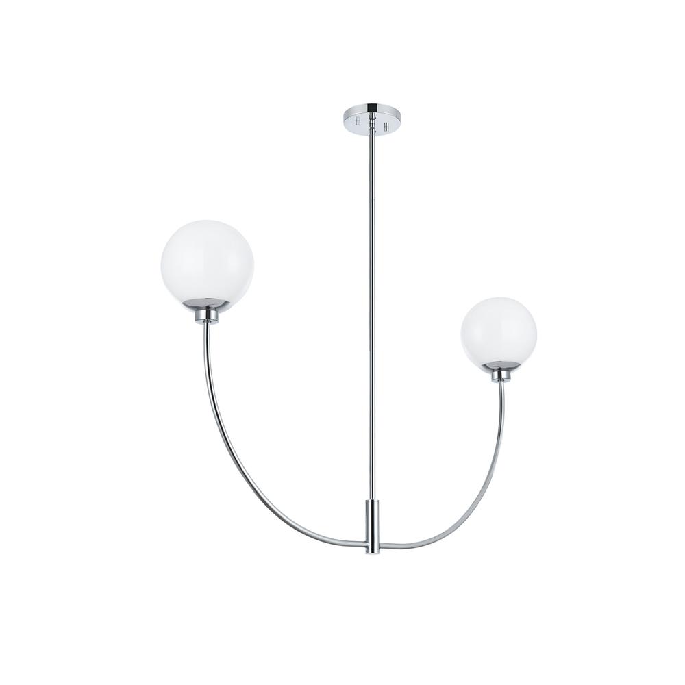 Nyomi 42 inch chandelier in Chrome. Picture 6