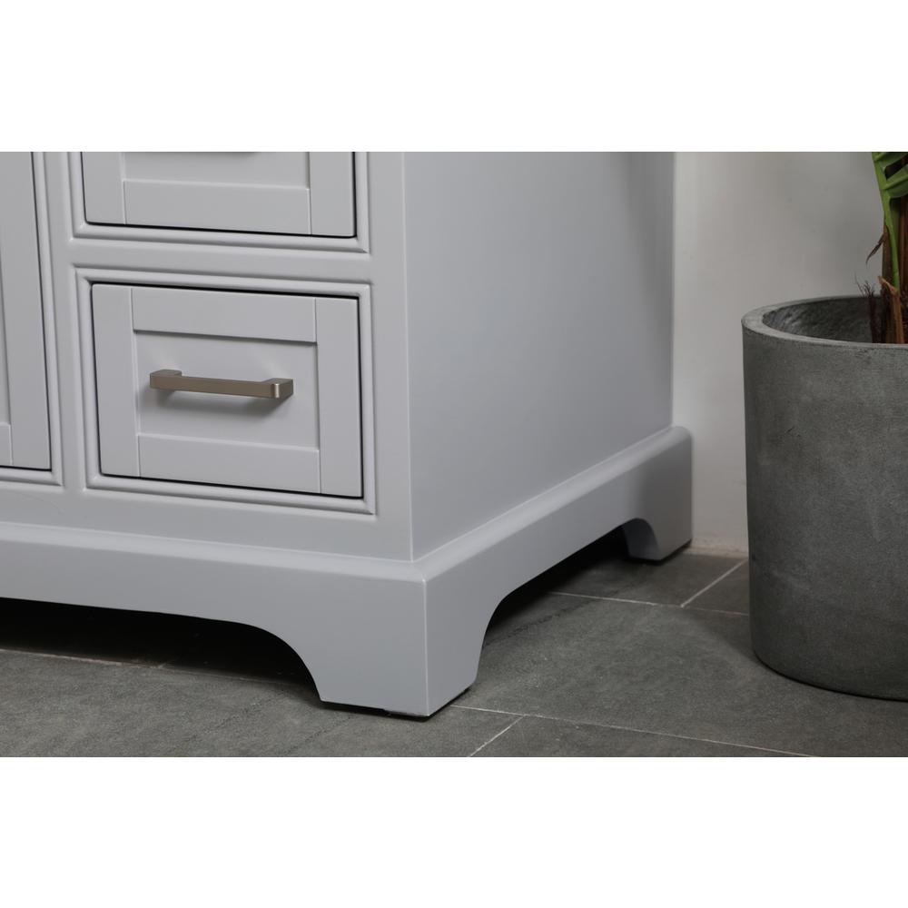 32 inch Single bathroom vanity in grey. Picture 5