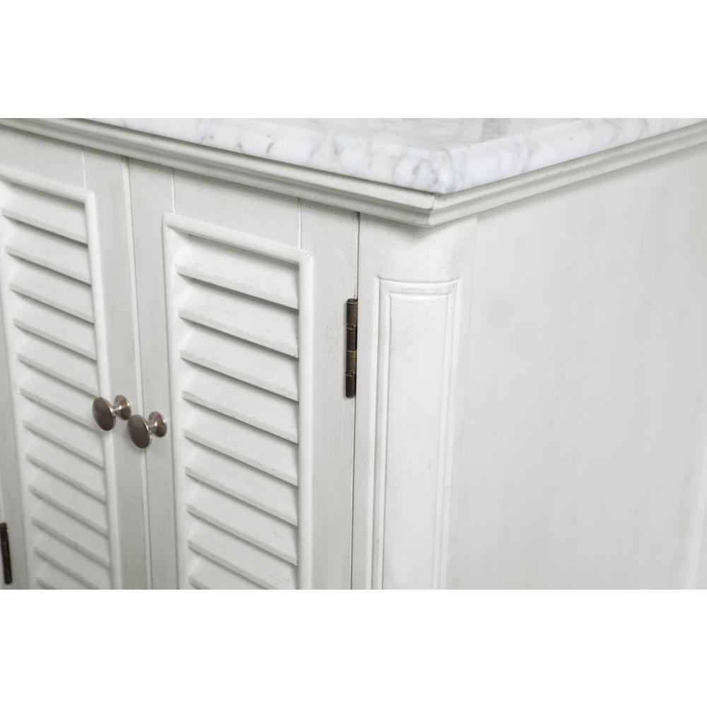 24 inch Single Bathroom Vanity in Antique White. Picture 11