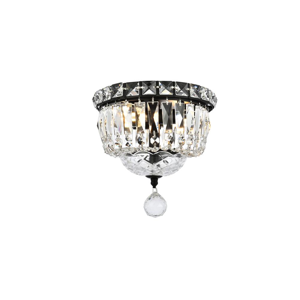 Tranquil 8 inch black flush mount. Picture 1