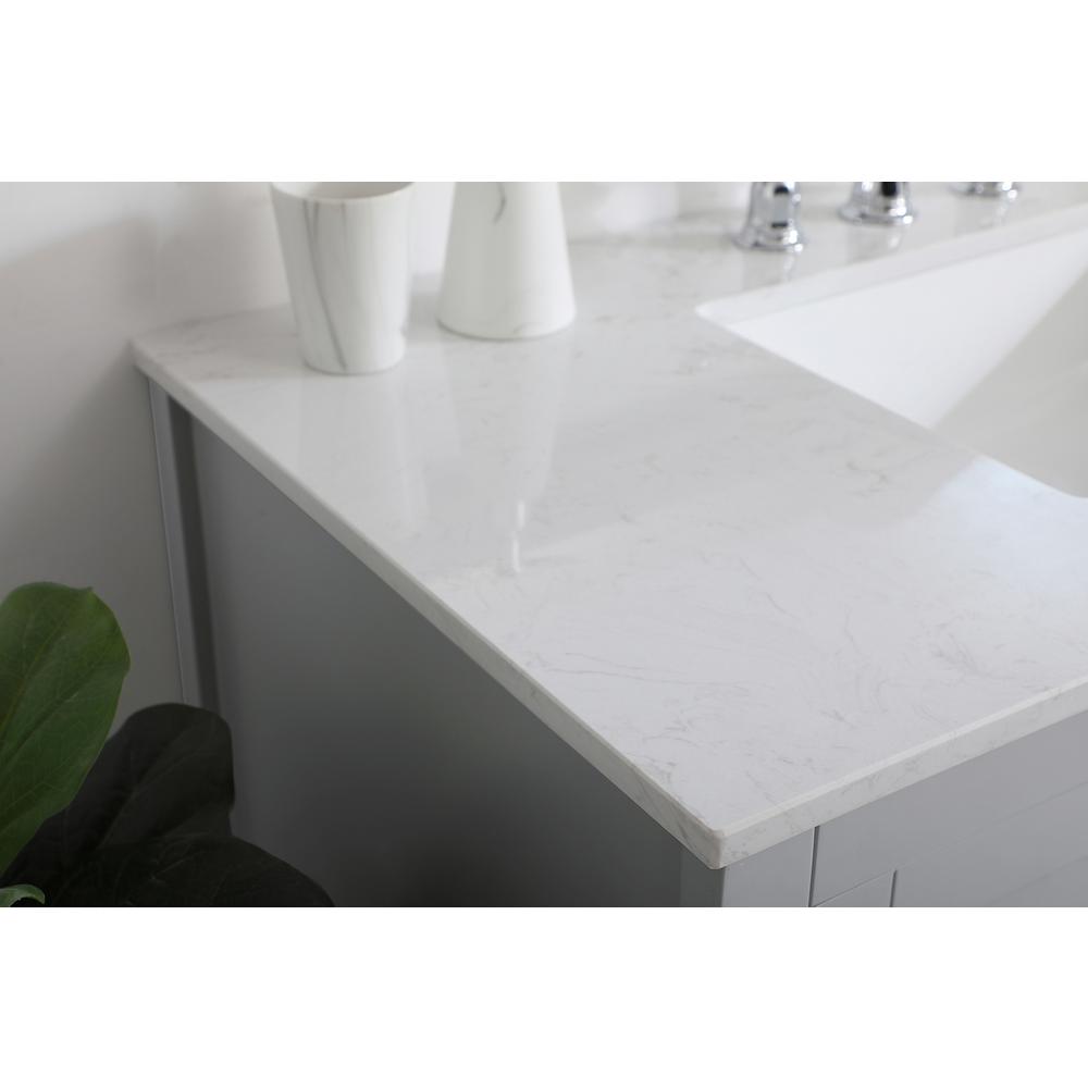 42 inch Single Bathroom Vanity in Grey. Picture 4