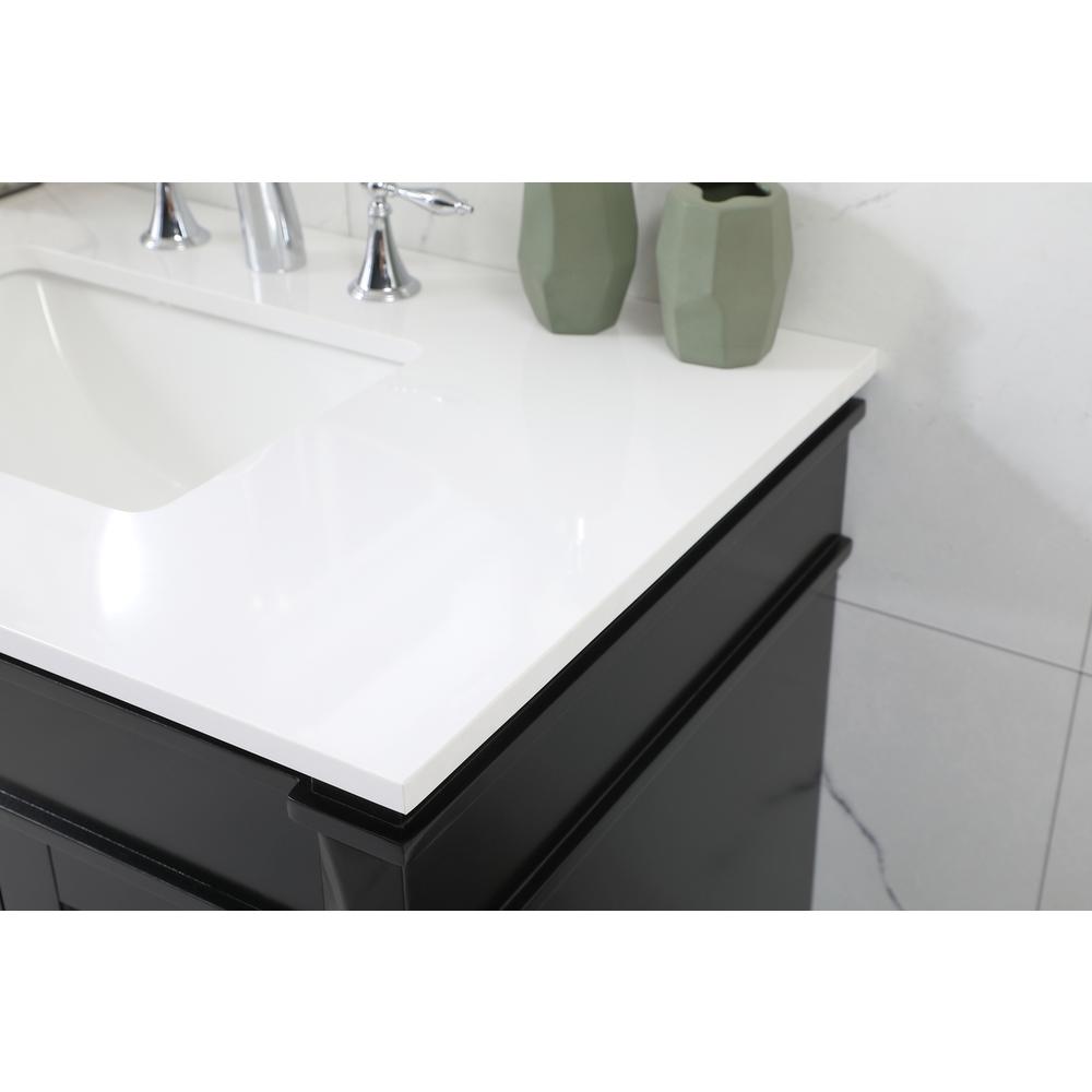 36 inch Single bathroom vanity in black. Picture 5