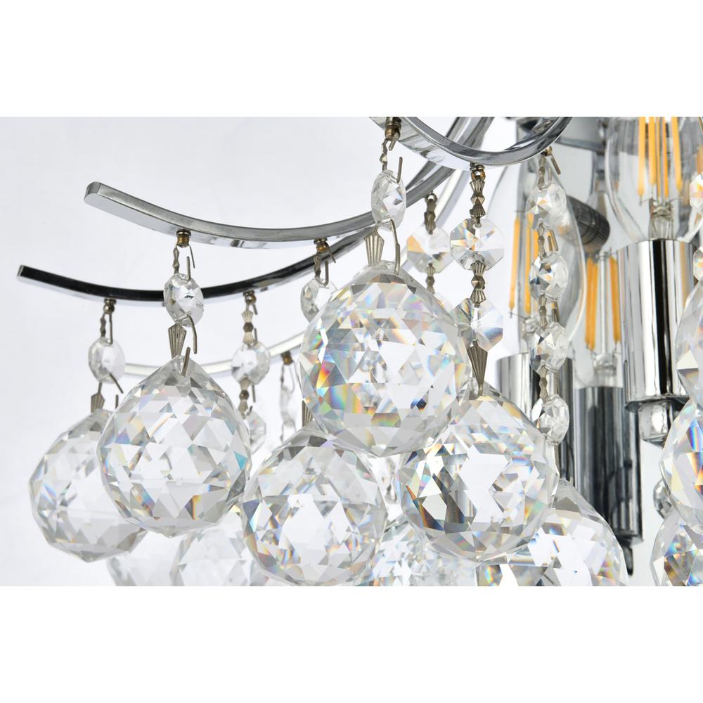 Toureg 3 light Chrome Wall Sconce Clear Royal Cut Crystal. Picture 4
