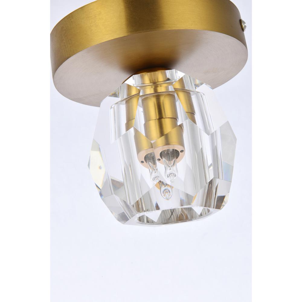 Eren 1 light gold flush mount. Picture 3