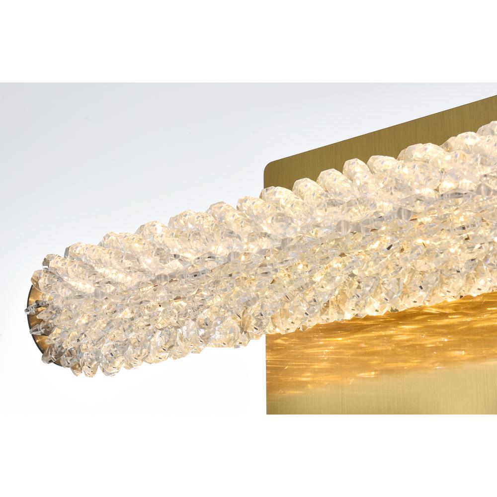 Bowen 12 inch Adjustable LED Wall Sconce in Satin Gold. Picture 5