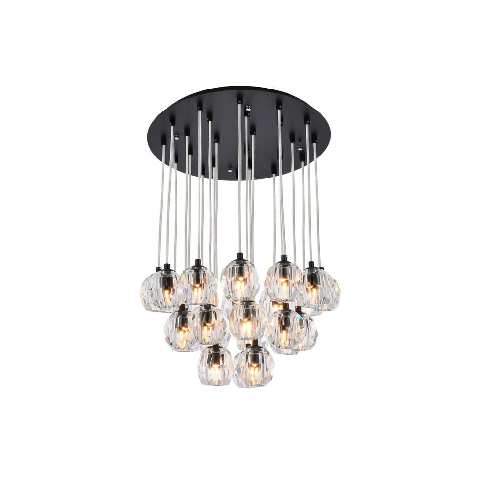Eren 24 lights black pendant. Picture 2