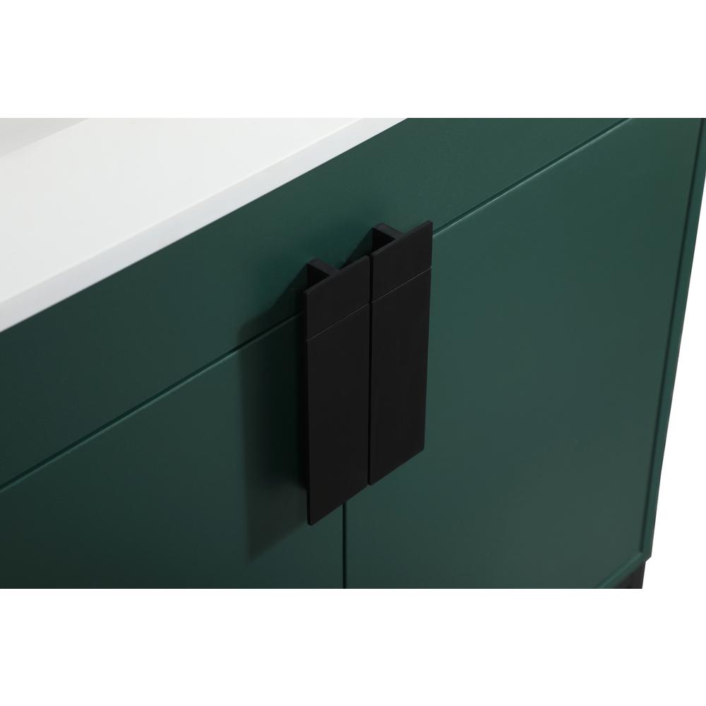 30 inch Single bathroom vanity in green with backsplash. Picture 12