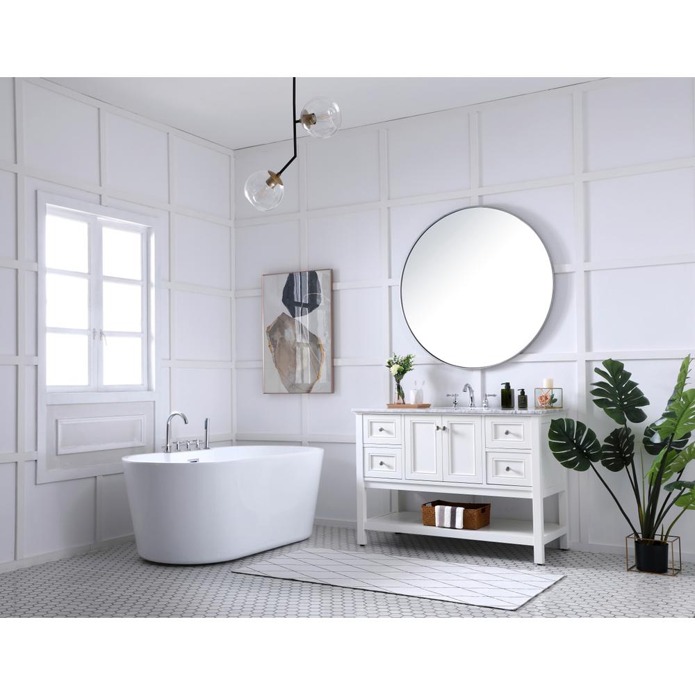 48 in. Single bathroom vanity set in White. Picture 10