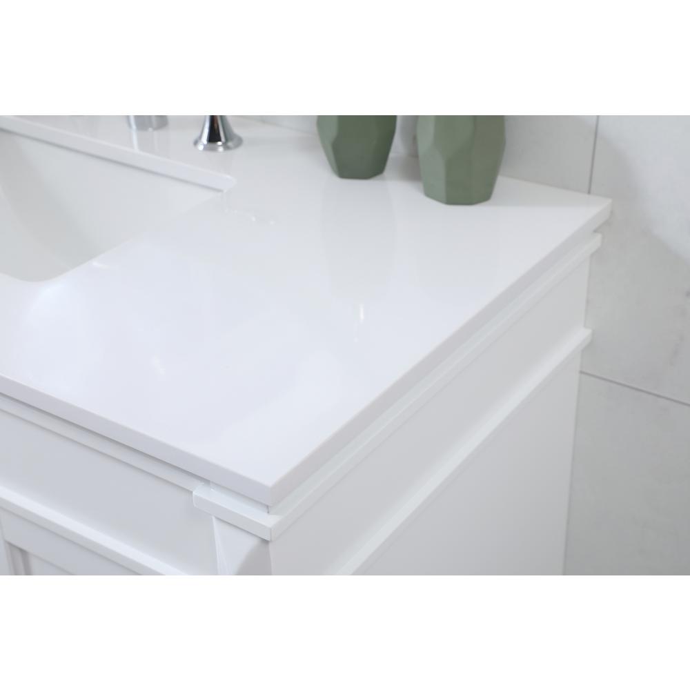 42 inch Single bathroom vanity in white. Picture 5