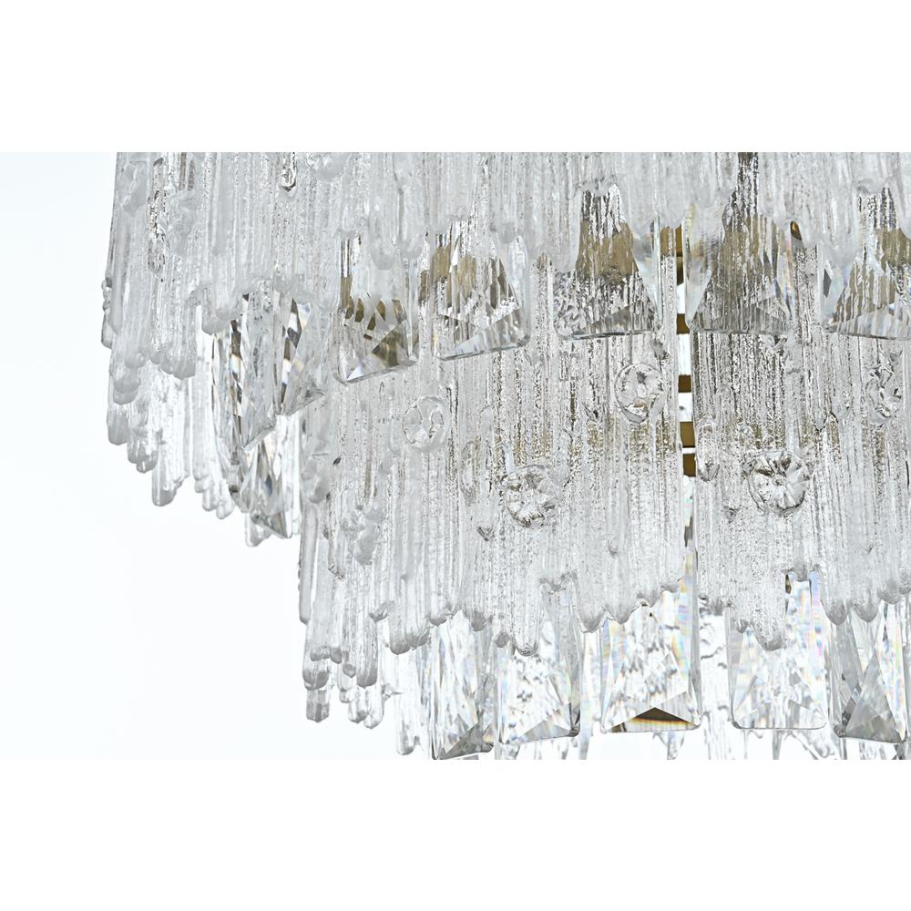 Emilia 15 inch Pendant Light in Satin Gold. Picture 5