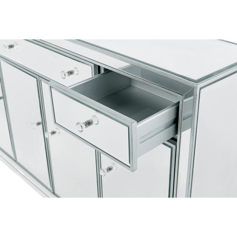 Buffet Cabinet 3 Drawers 4 Doors 56In. W X 13In. D X 36In. H In Antique. Picture 4