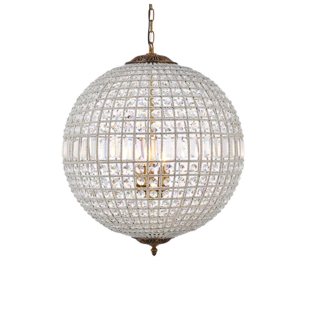 Olivia 5 light French Gold Chandelier Clear Royal Cut Crystal. Picture 2