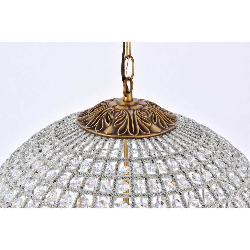 Olivia 5 light French Gold Chandelier Clear Royal Cut Crystal. Picture 4