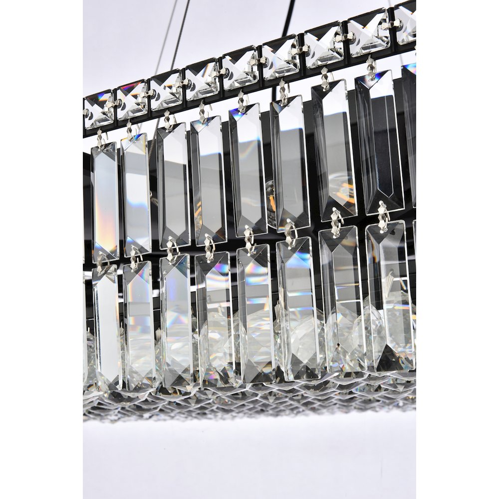 Maxime 32 Inch Black Chandelier. Picture 6