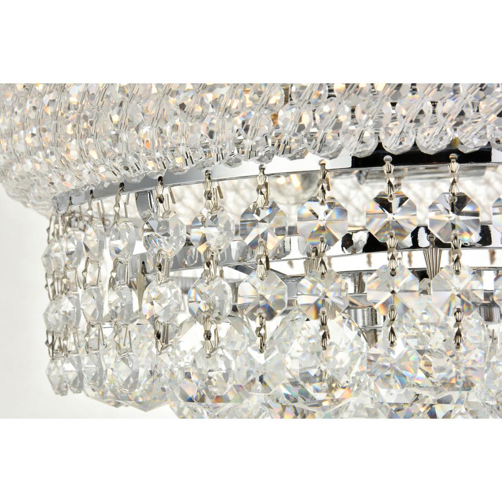 Primo 4 light Chrome Flush Mount Clear Royal Cut Crystal. Picture 3