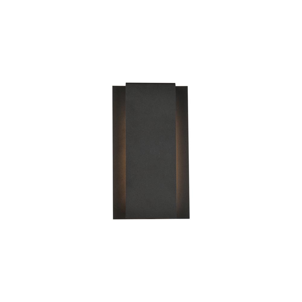 Raine Integrated LED wall sconce  in black. Picture 1