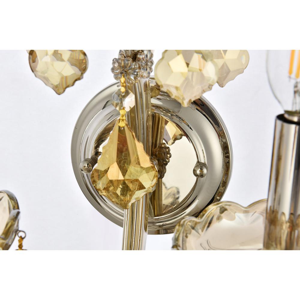 Maria Theresa 5 light Golden Teak Wall Sconce Golden Teak. Picture 4