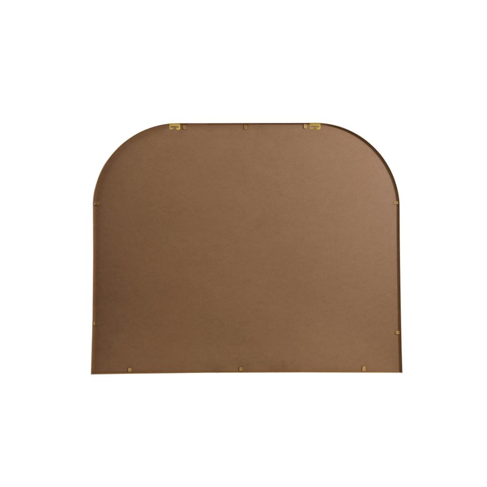 Metal Frame Arch Mirror 42x34 Inch in Brass. Picture 8