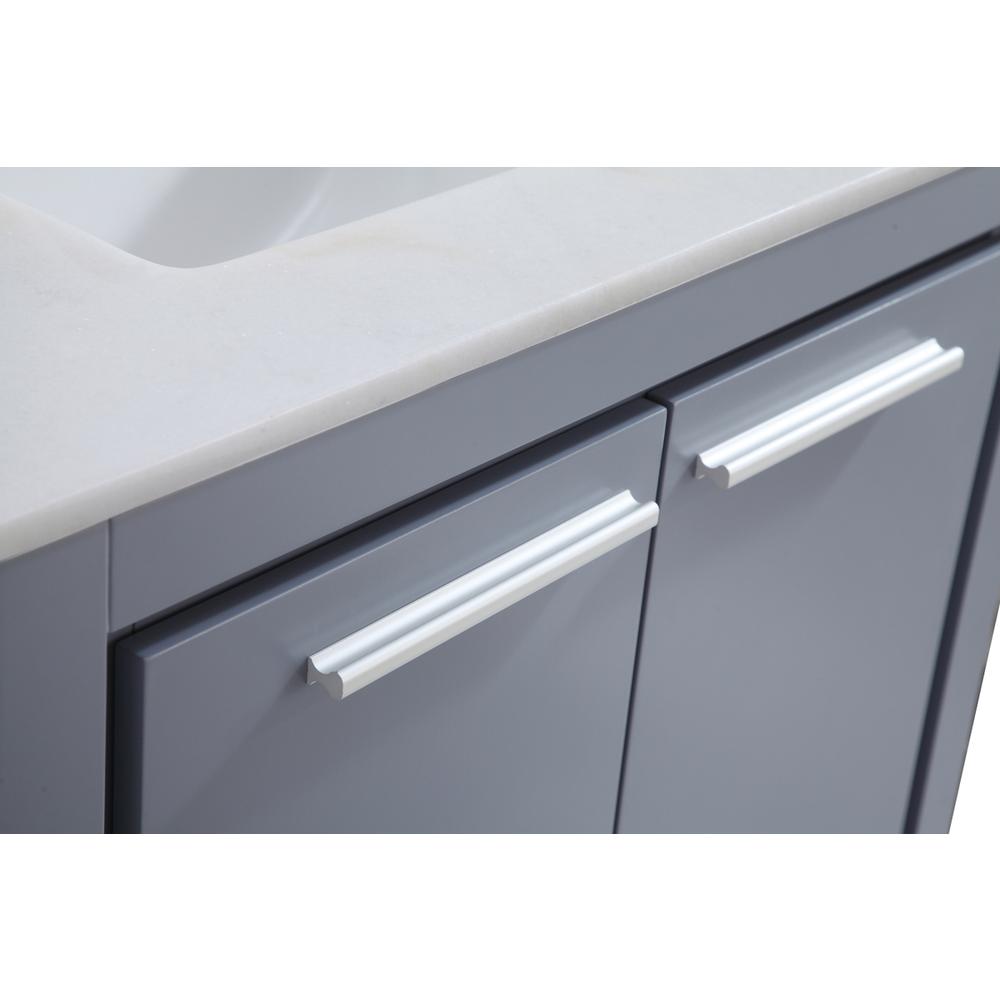 30 In. Single Bathroom Vanity Set In Grey. Picture 8