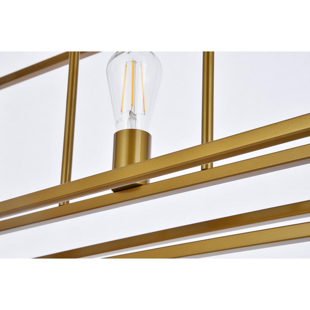Voir 3 lights pendant in brass. Picture 5