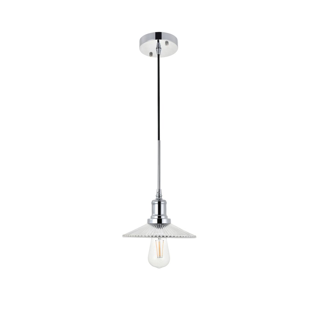 Waltz 1 Light Chrome Pendant. Picture 3