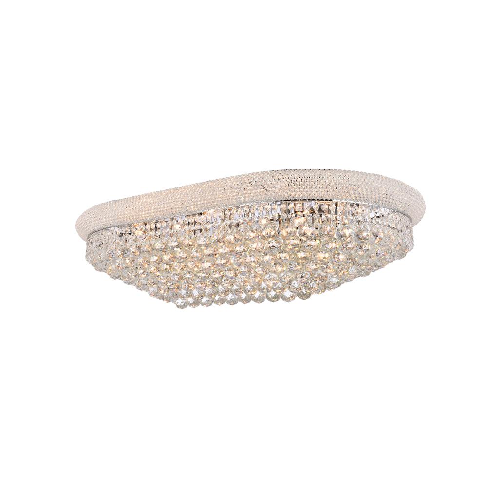 Primo 24 light Chrome Flush Mount Clear Royal Cut Crystal. Picture 2