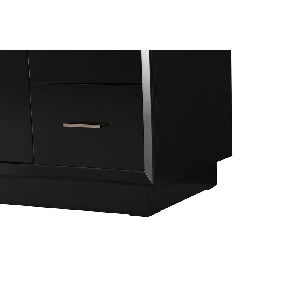 60 Inch SIngle Bathroom Vanity In Black. Picture 13