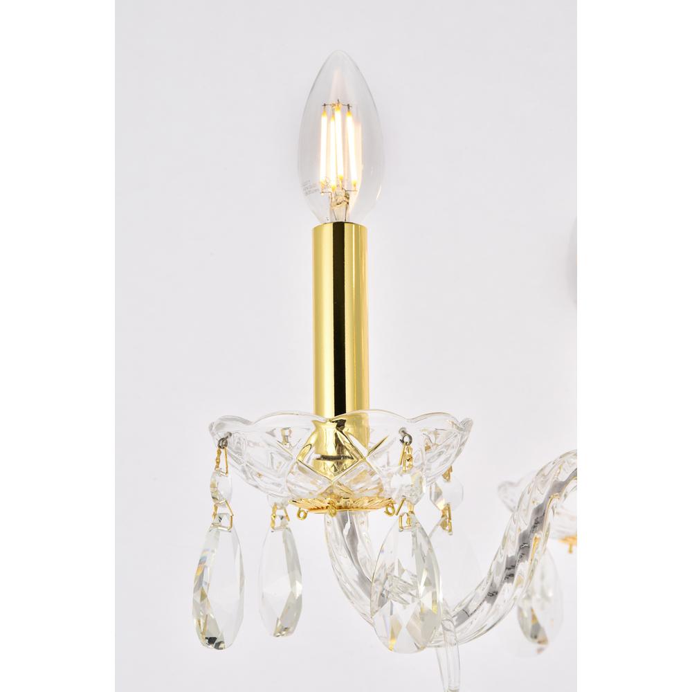 Princeton 4 light Gold Pendant Clear Royal Cut Crystal. Picture 5