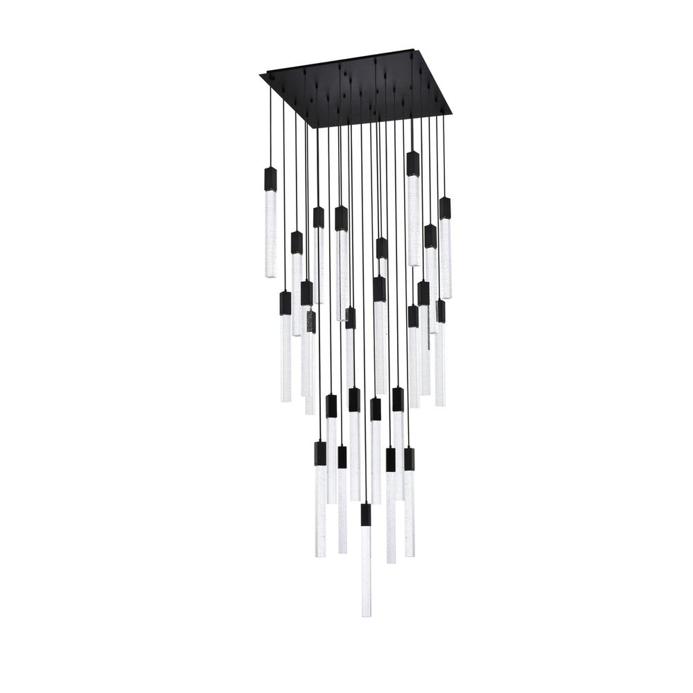 Weston 25 lights pendant in black. Picture 6
