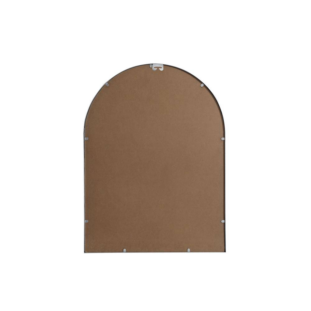 Metal Frame Arch Mirror 27x36 Inch in Silver. Picture 8