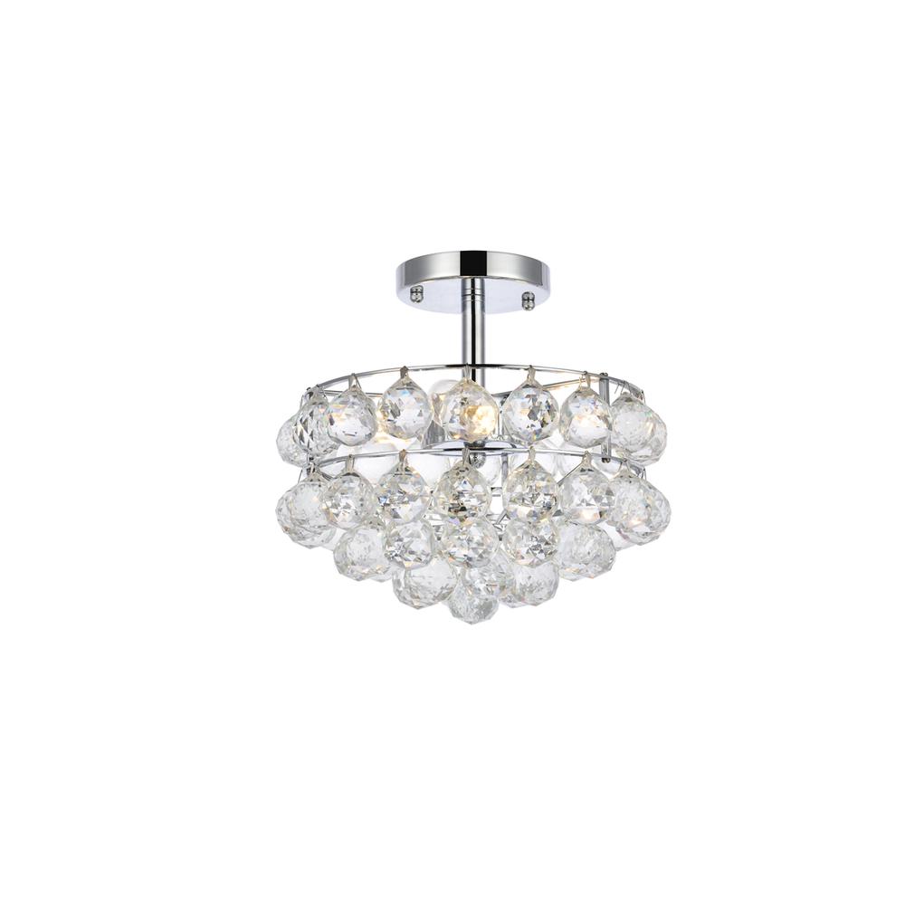 Savannah 12 inch flush mount in chrome. Picture 1